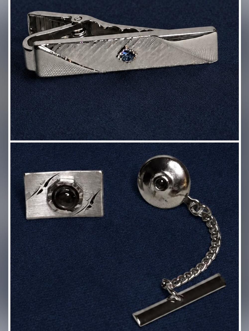 Sarah Cov 1966 "Aristocrat" Vintage Tie Clip PLUS Unsigned Vintage Tie Tack 🎁